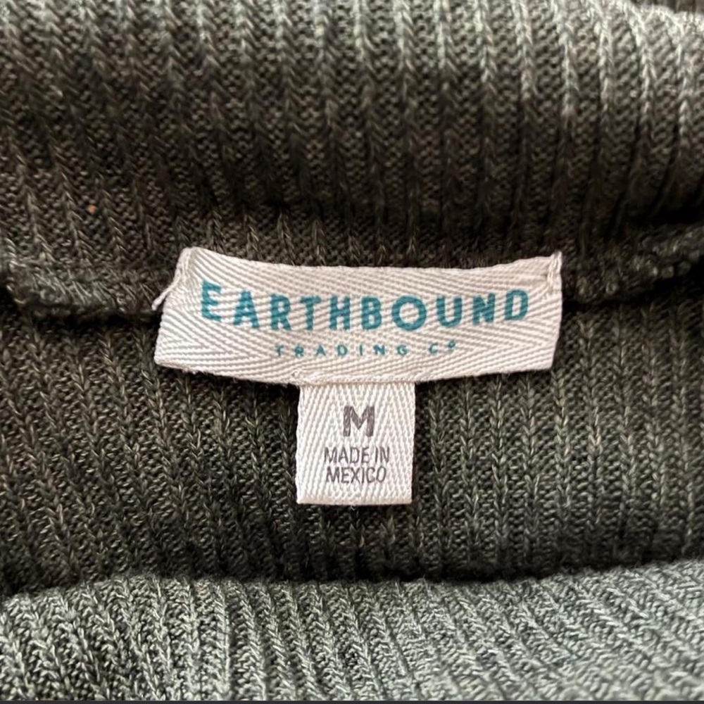 EARTHBOUND Olive Ribbed Knit Dress - Picture 2 of 3
